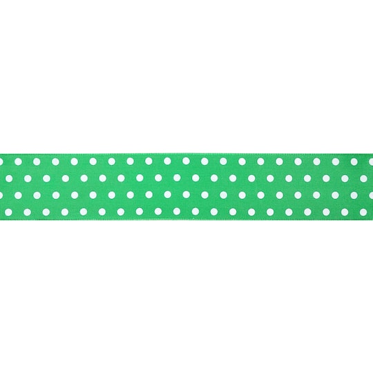 12 Pack: 1.5" x 3yd. Taffeta Wired Polka Dot Ribbon by Celebrate It™